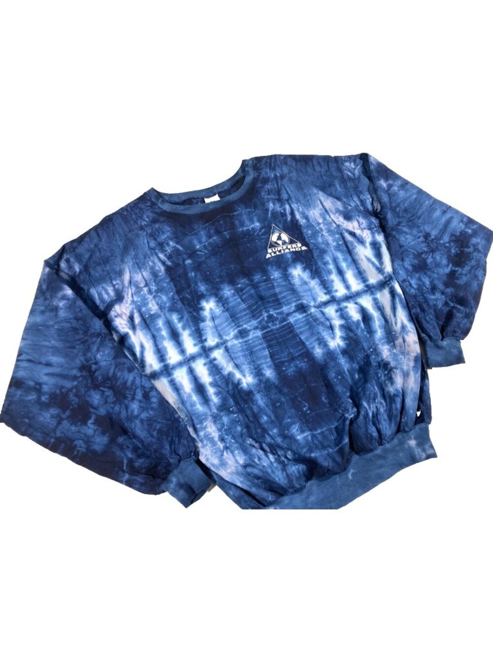 Vintage Surfers Alliance Tie-Dye Long Sleeve Shirt Pullover 80s 90s Surf Skate